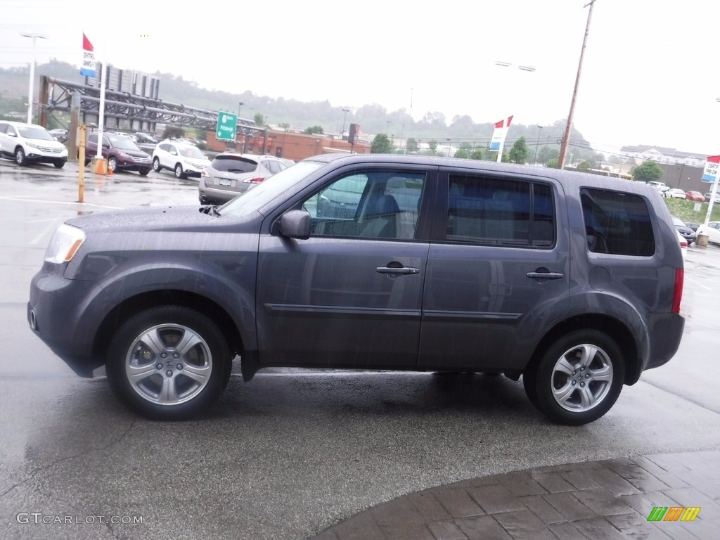 2015 Pilot EX-L 4WD - Modern Steel Metallic / Black photo #7