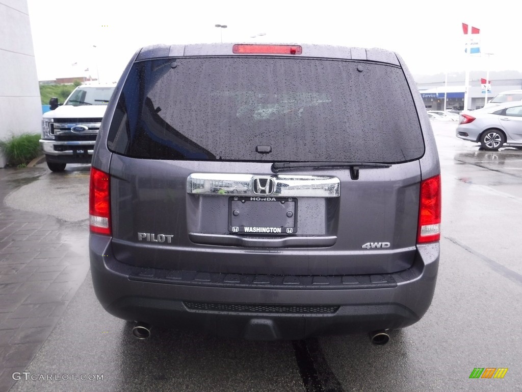 2015 Pilot EX-L 4WD - Modern Steel Metallic / Black photo #9