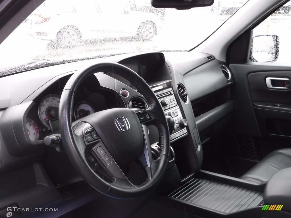 2015 Pilot EX-L 4WD - Modern Steel Metallic / Black photo #13