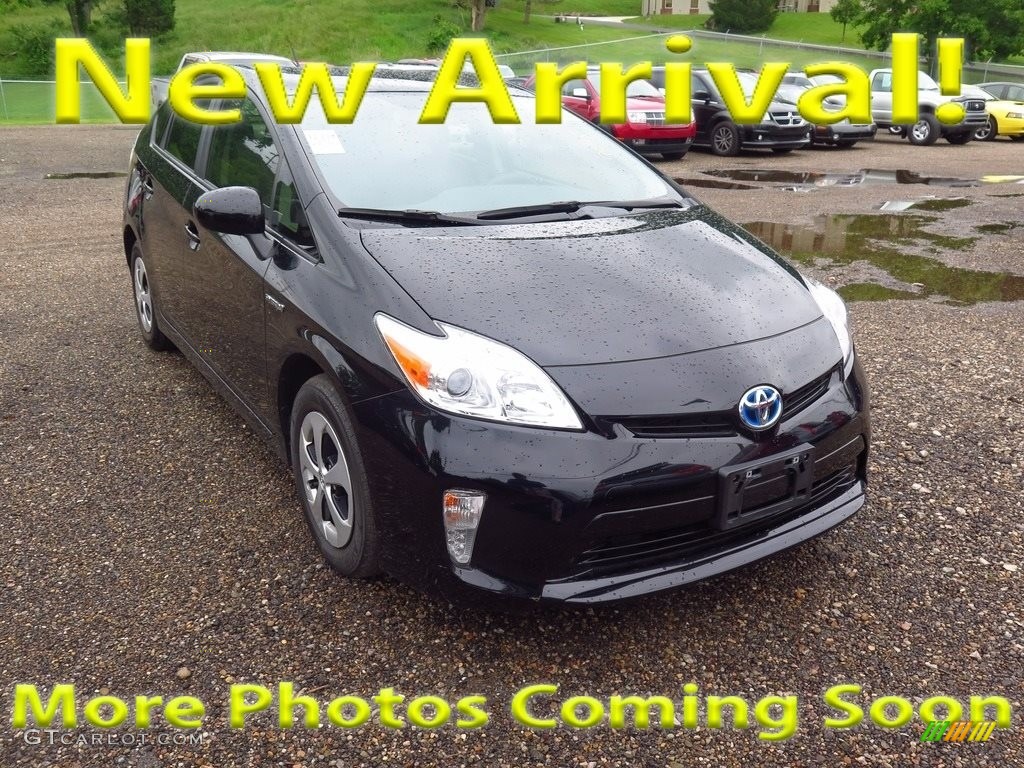 2014 Prius Two Hybrid - Black / Dark Gray photo #1