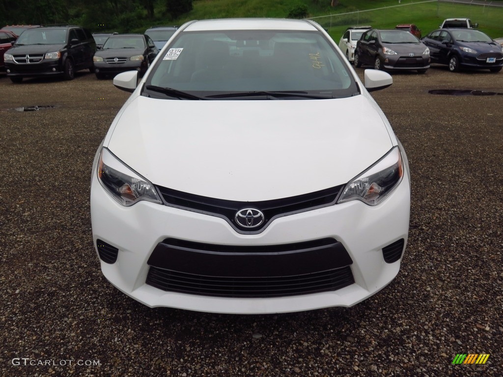 2016 Corolla LE - Super White / Ash photo #2