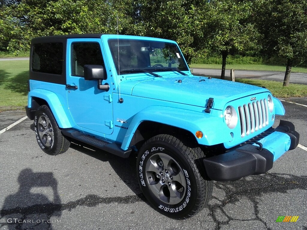 2017 Wrangler Sahara 4x4 - Chief Blue / Black photo #4