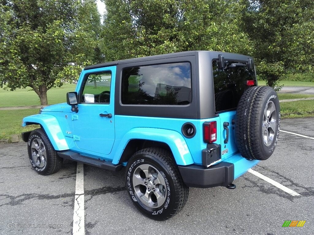 2017 Wrangler Sahara 4x4 - Chief Blue / Black photo #9