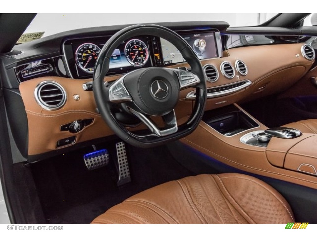 2015 Mercedes-Benz S 65 AMG Coupe designo Saddle Brown/Black Dashboard Photo #120669137