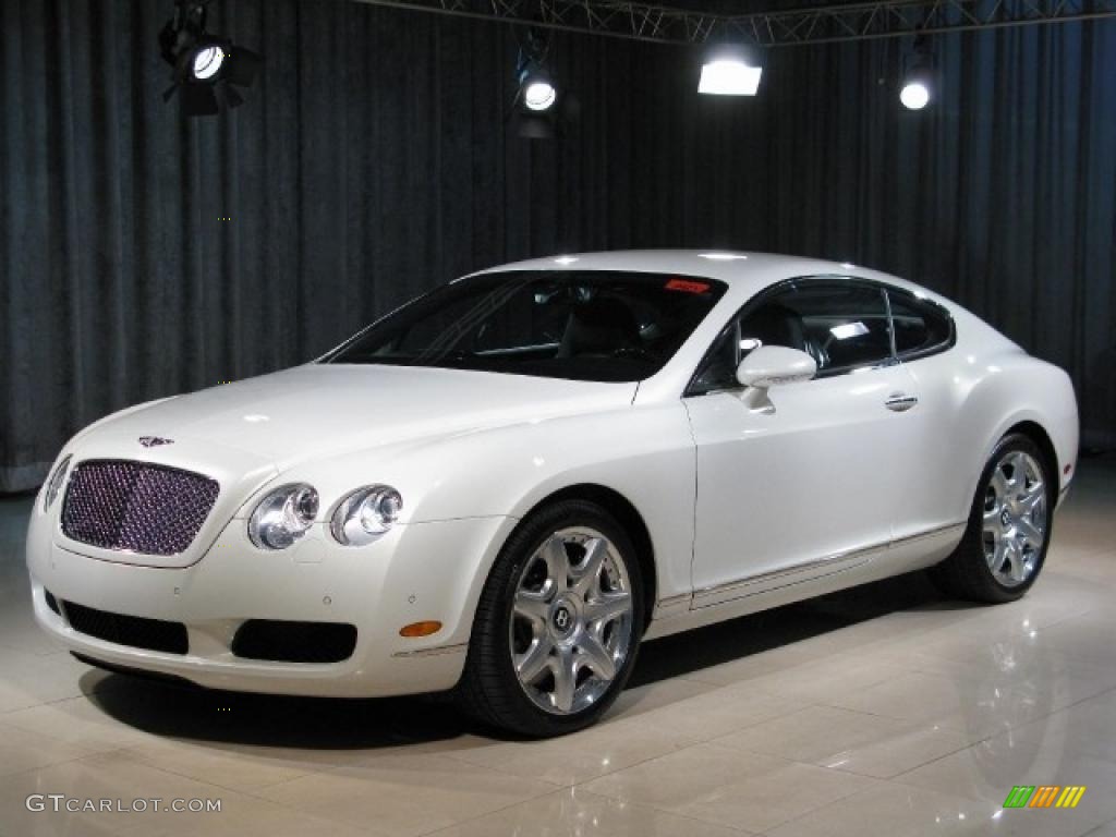 2007 Continental GT Mulliner - Ghost White Pearlescent / Beluga photo #1
