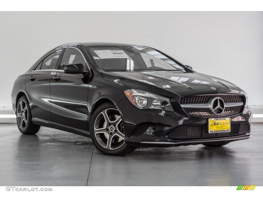 Night Black 2018 Mercedes-Benz CLA 250 4Matic Coupe Exterior Photo #120670201