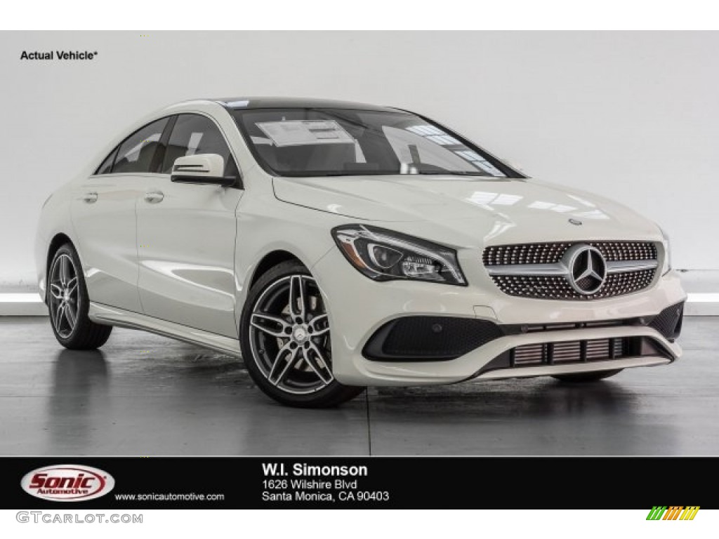 2018 CLA 250 Coupe - Cirrus White / Sahara Beige photo #1