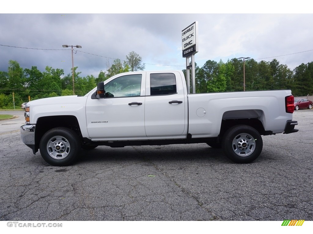 2017 Silverado 2500HD Work Truck Double Cab - Summit White / Dark Ash/Jet Black photo #4