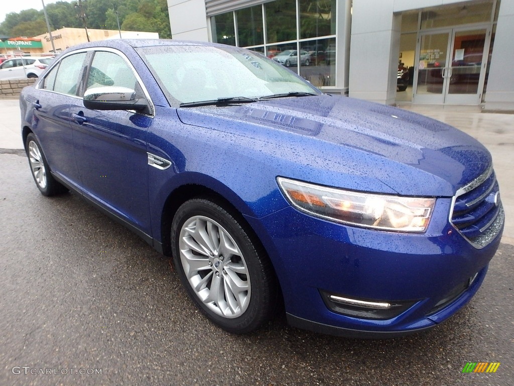 2015 Taurus Limited - Deep Impact Blue Metallic / Dune photo #8