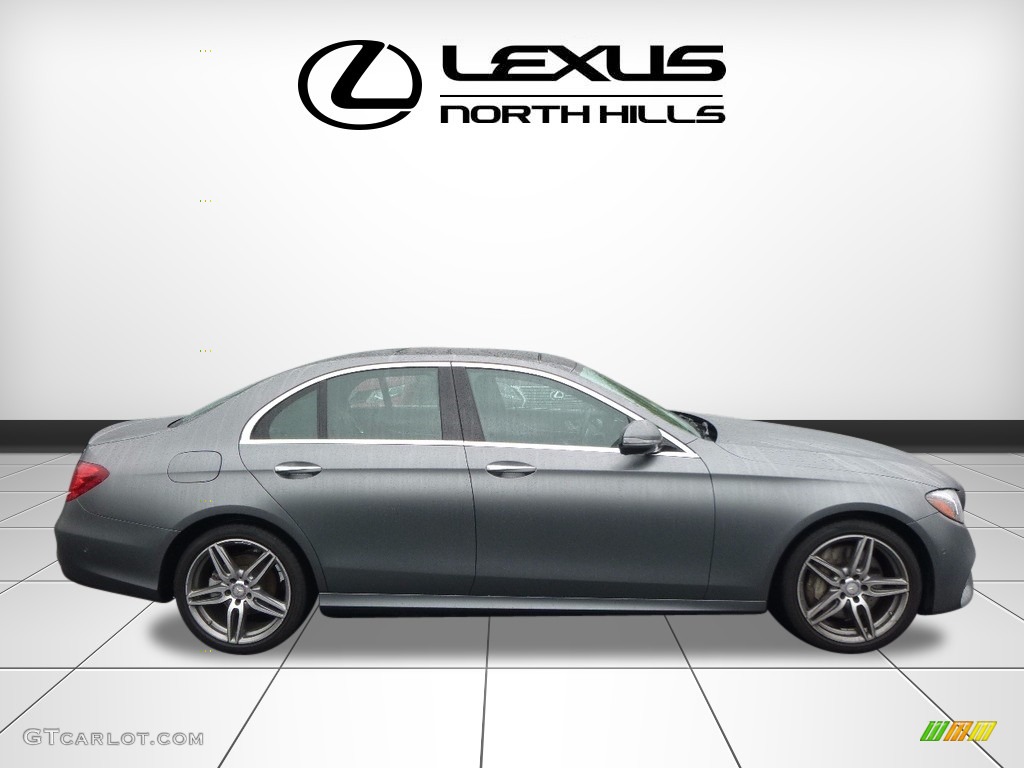2017 E 300 4Matic Sedan - designo Selenite Grey Magno (matte) / Black photo #2