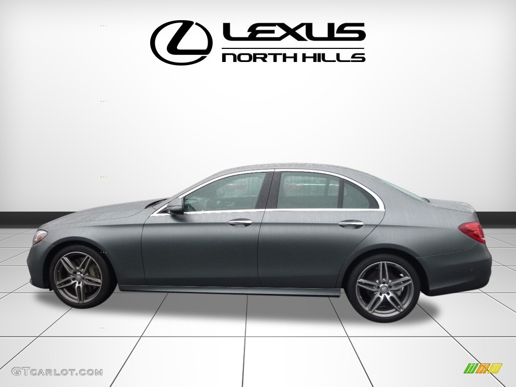2017 E 300 4Matic Sedan - designo Selenite Grey Magno (matte) / Black photo #3