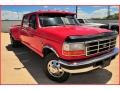 1997 Vermillion Red Ford F350 XL Crew Cab Dually  photo #8