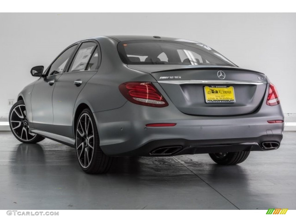 2017 E 43 AMG 4Matic Sedan - designo Selenite Grey Magno (matte) / Black photo #3