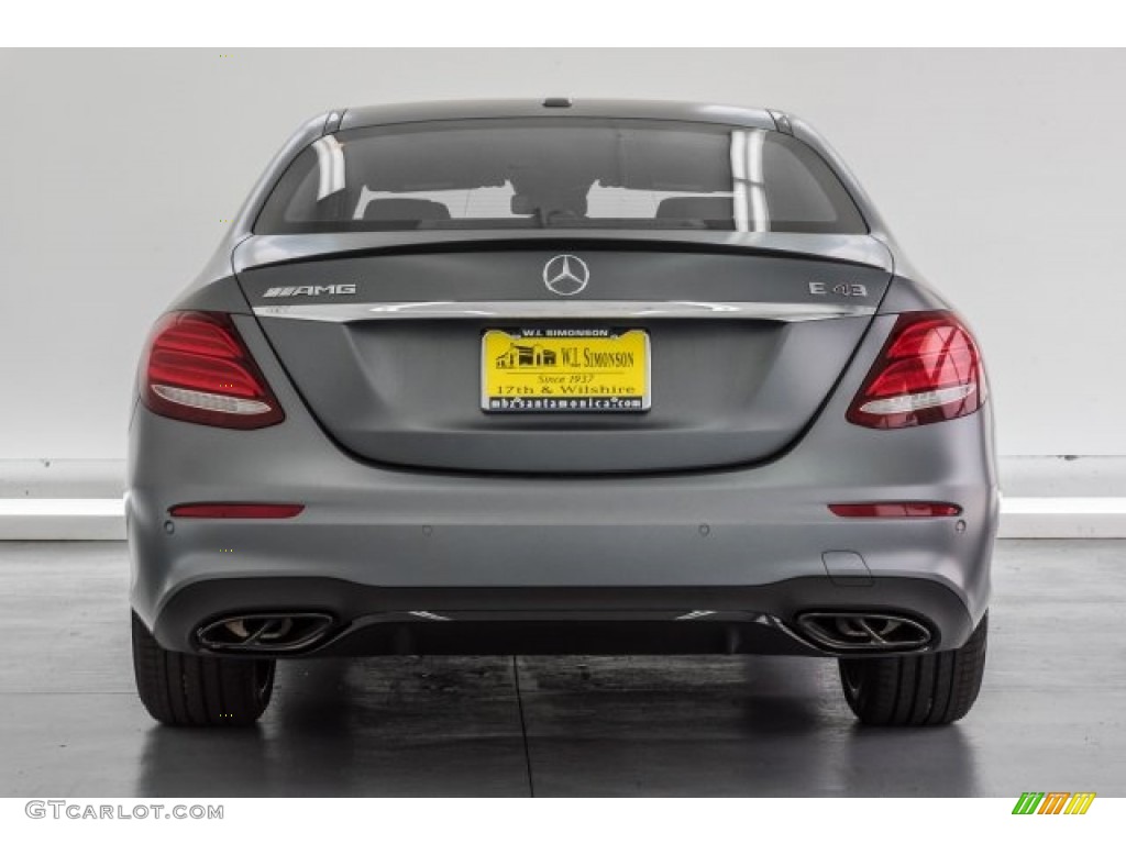 2017 E 43 AMG 4Matic Sedan - designo Selenite Grey Magno (matte) / Black photo #4