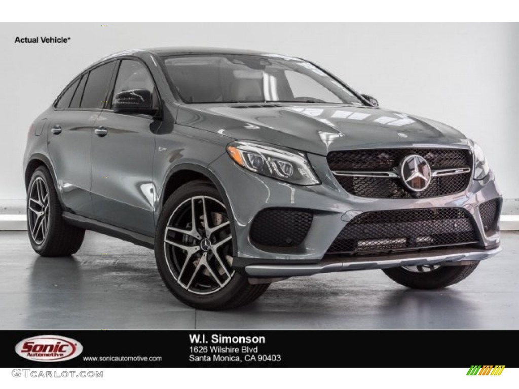 2017 GLE 43 AMG 4Matic Coupe - Selenite Grey Metallic / Ginger Beige/Black photo #1