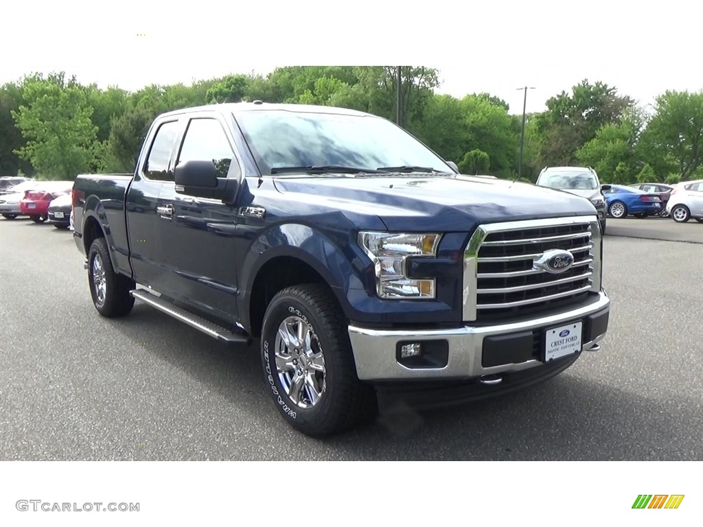 2017 F150 XLT SuperCab 4x4 - Blue Jeans / Earth Gray photo #1
