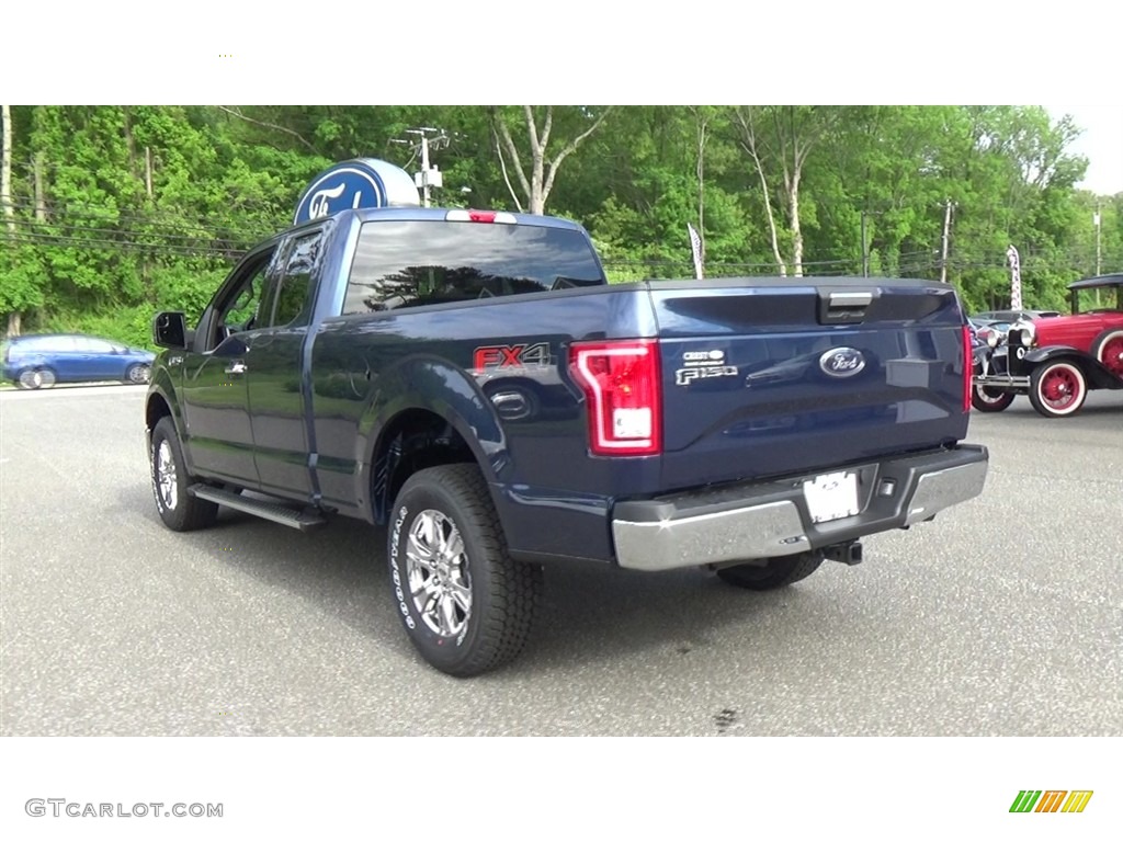 2017 F150 XLT SuperCab 4x4 - Blue Jeans / Earth Gray photo #5