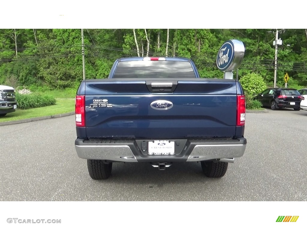 2017 F150 XLT SuperCab 4x4 - Blue Jeans / Earth Gray photo #6