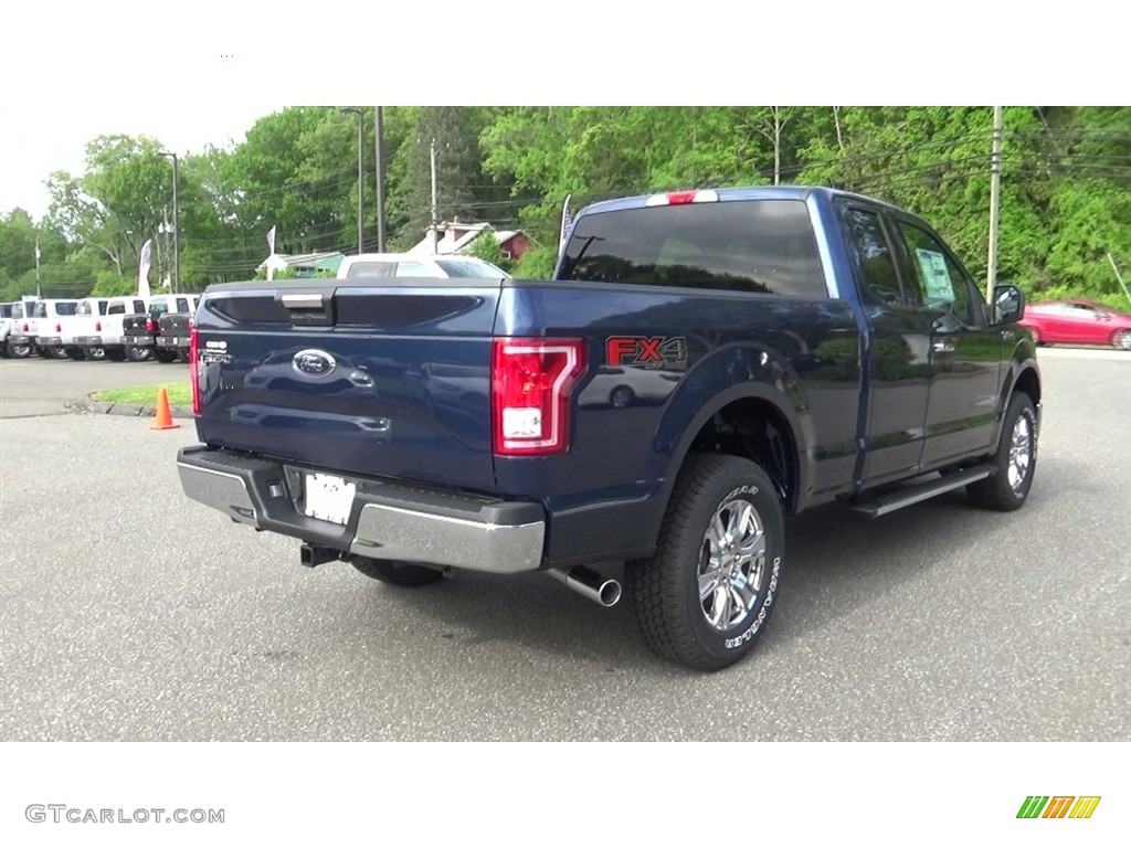 2017 F150 XLT SuperCab 4x4 - Blue Jeans / Earth Gray photo #7