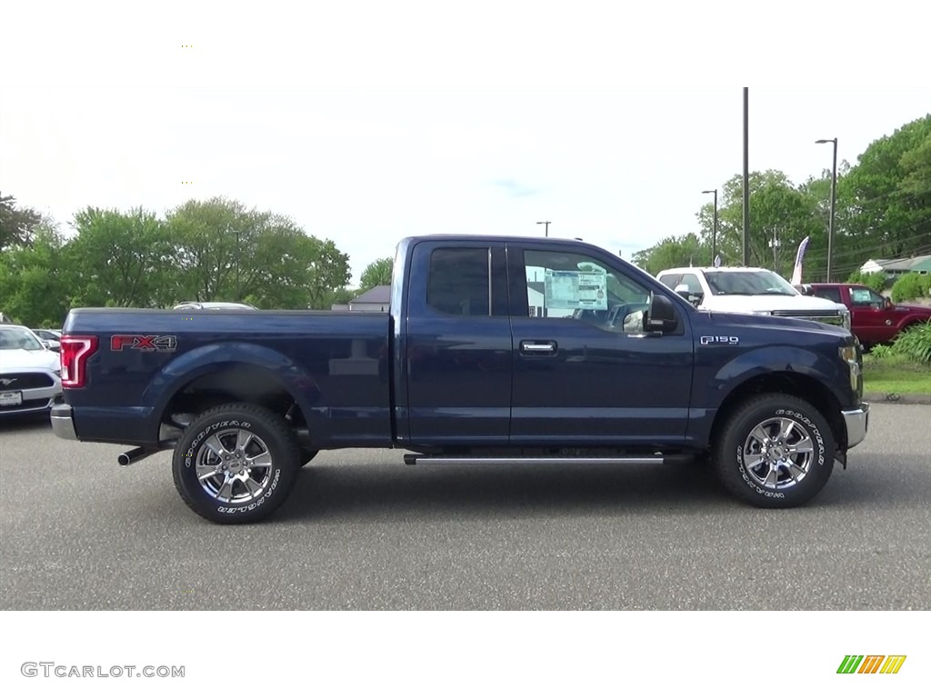 2017 F150 XLT SuperCab 4x4 - Blue Jeans / Earth Gray photo #8
