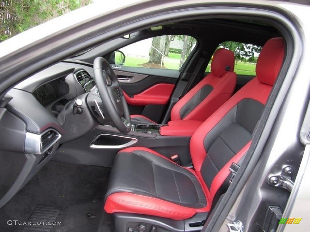 2017 Jaguar F-PACE 35t AWD S Front Seat Photo #120677263
