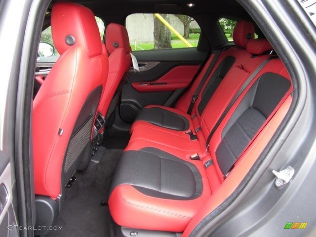S Red/Jet Interior 2017 Jaguar F-PACE 35t AWD S Photo #120677272