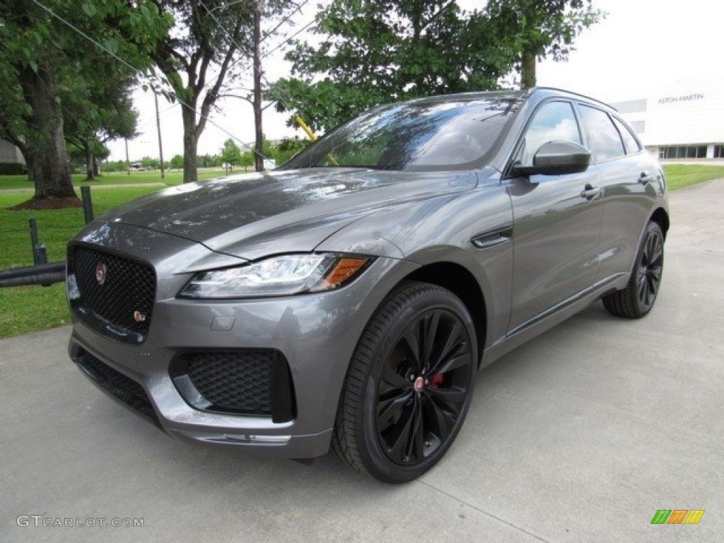 Ammonite Grey 2017 Jaguar F-PACE 35t AWD S Exterior Photo #120677333