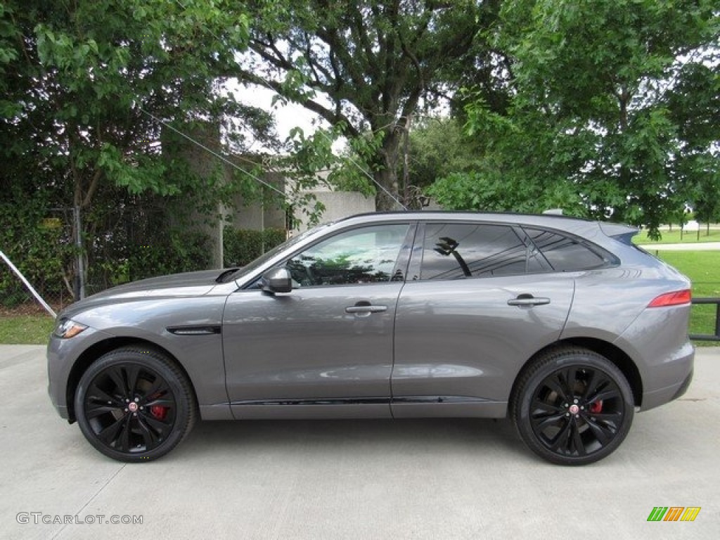 Ammonite Grey 2017 Jaguar F-PACE 35t AWD S Exterior Photo #120677347
