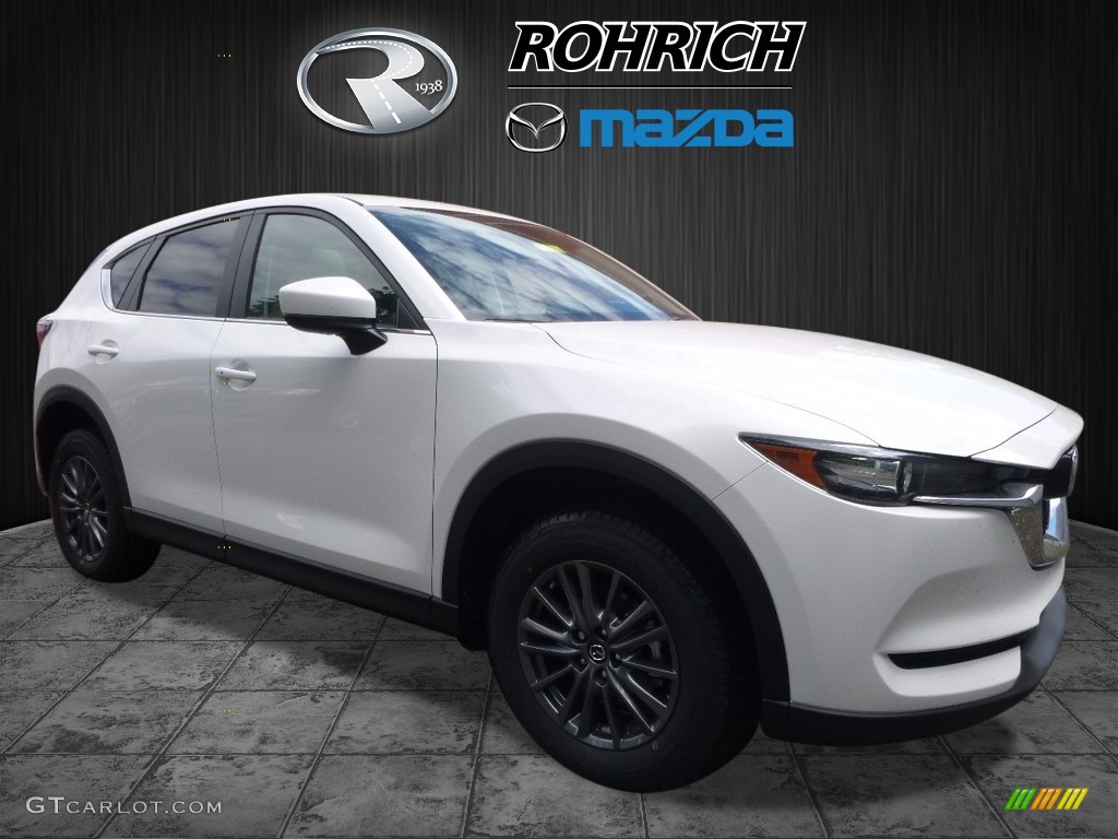 2017 CX-5 Touring AWD - Crystal White Pearl / Parchment photo #1