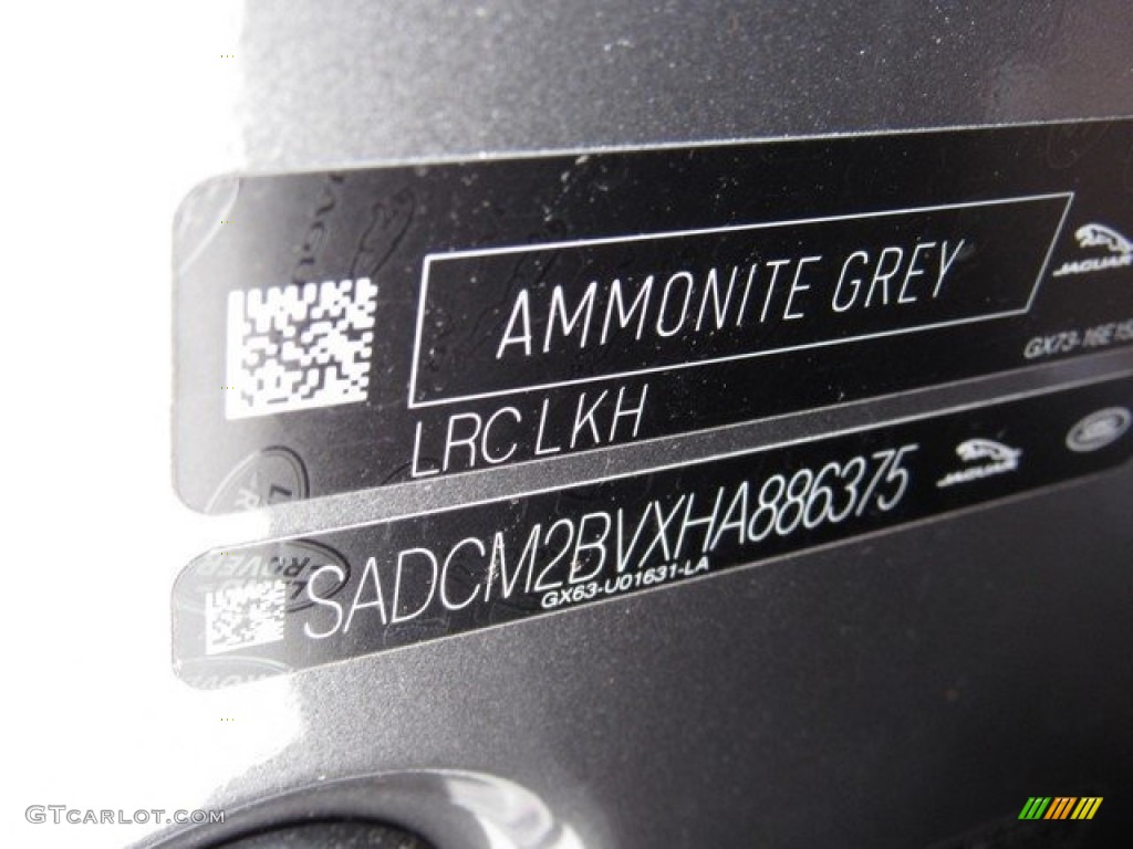 2017 F-PACE Color Code LKH for Ammonite Grey Photo #120677482