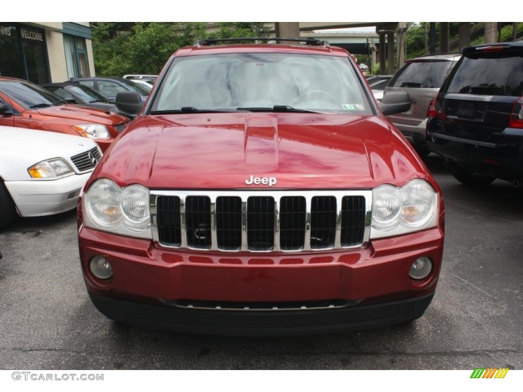 2005 Grand Cherokee Limited - Inferno Red Crystal Pearl / Medium Slate Gray photo #2