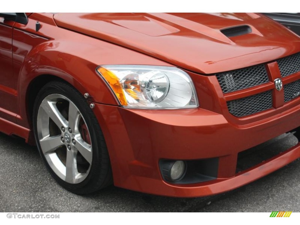 2008 Caliber SRT4 - Sunburst Orange Pearl / Dark Slate Gray photo #4