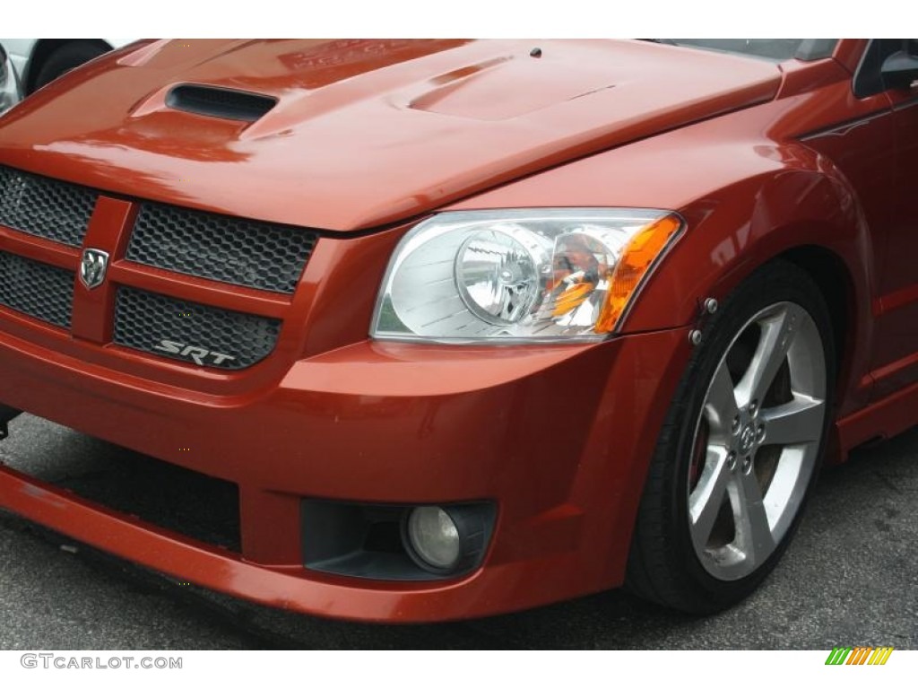2008 Caliber SRT4 - Sunburst Orange Pearl / Dark Slate Gray photo #7