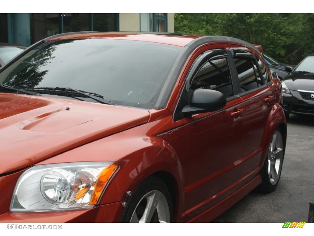 2008 Caliber SRT4 - Sunburst Orange Pearl / Dark Slate Gray photo #8