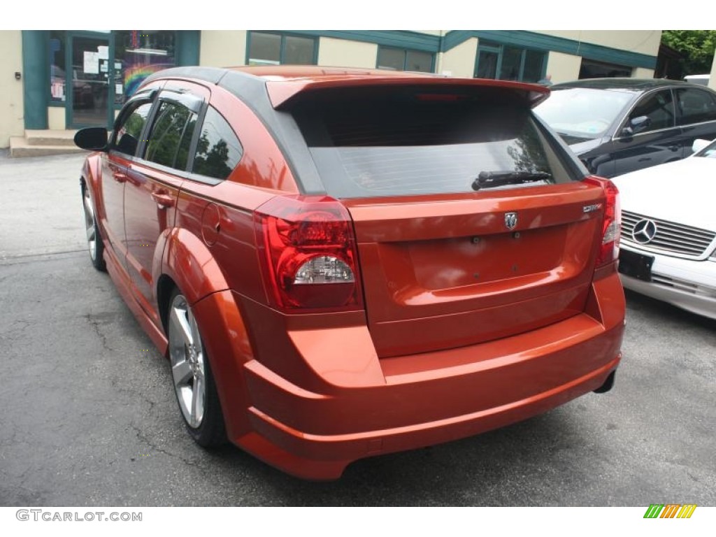 2008 Caliber SRT4 - Sunburst Orange Pearl / Dark Slate Gray photo #9