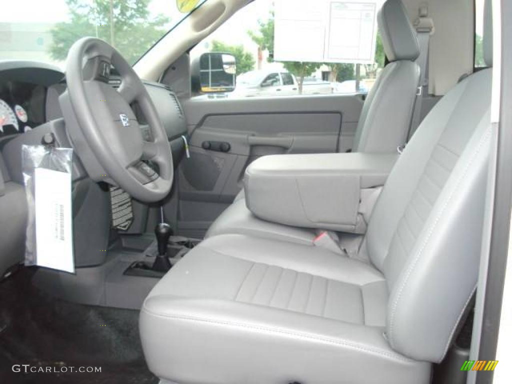 2007 Ram 3500 ST Regular Cab 4x4 Dually Chassis - Bright White / Medium Slate Gray photo #10