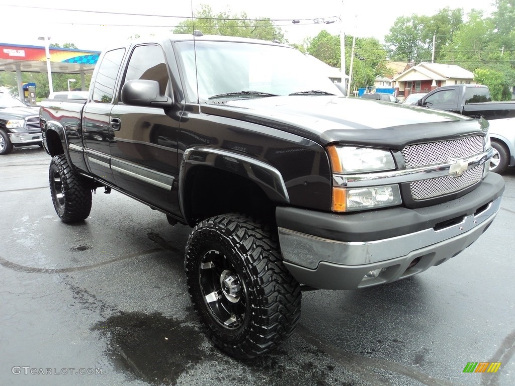 2004 Silverado 1500 Z71 Extended Cab 4x4 - Dark Gray Metallic / Dark Charcoal photo #5