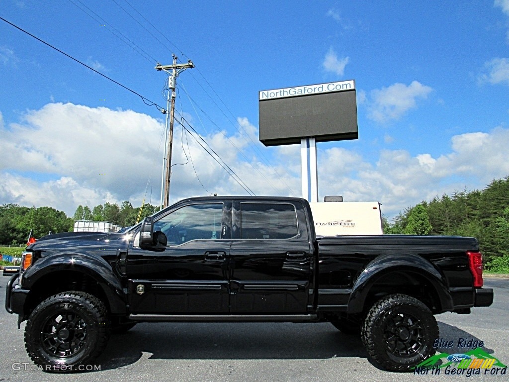 2017 F250 Super Duty Lariat Crew Cab 4x4 - Shadow Black / Black photo #2