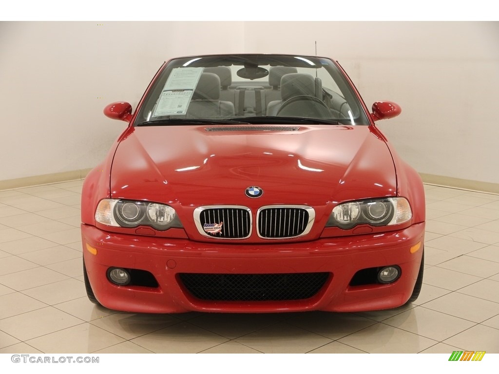 2002 M3 Convertible - Imola Red / Grey photo #3