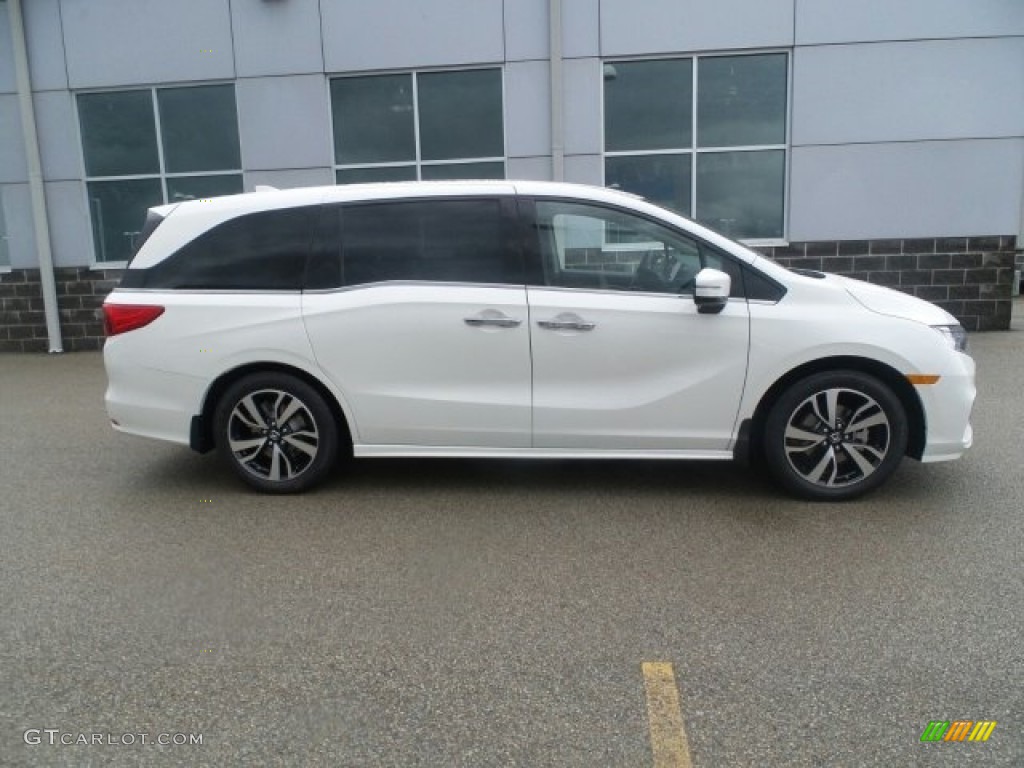 White Diamond Pearl 2018 Honda Odyssey Elite Exterior Photo #120680933