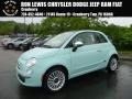 Latte Menta (Mint Green) 2017 Fiat 500 Lounge