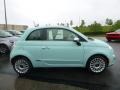 2017 Latte Menta (Mint Green) Fiat 500 Lounge  photo #6