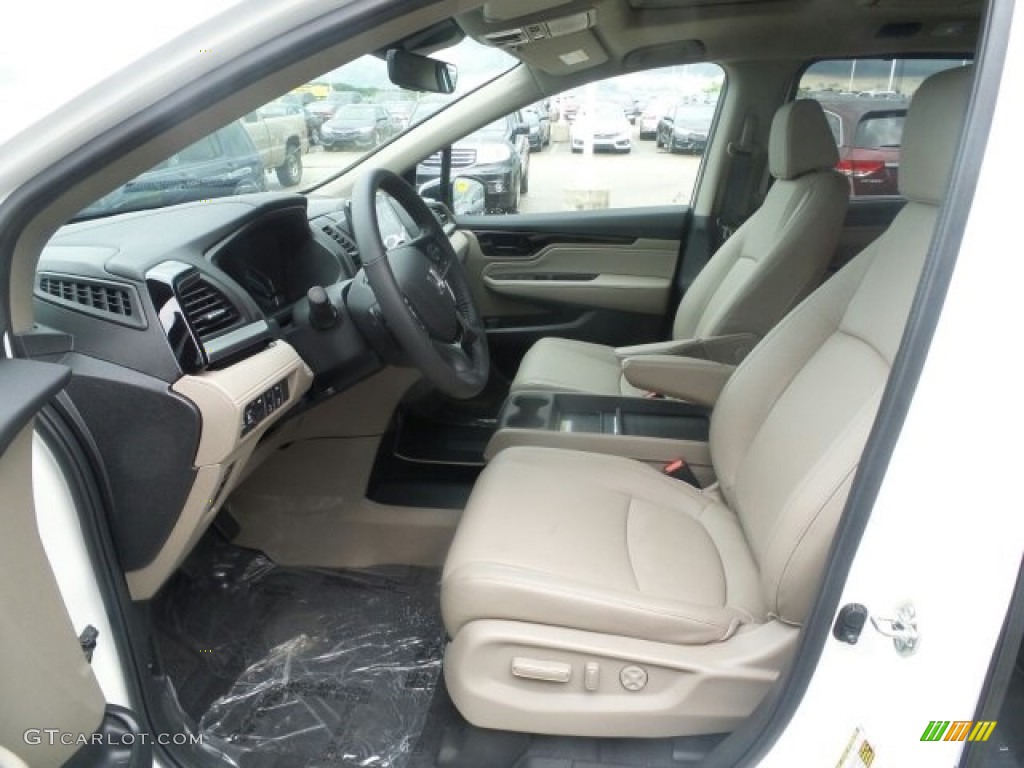 Mocha Interior 2018 Honda Odyssey Elite Photo #120681095