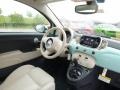 Avorio (Ivory) 2017 Fiat 500 Lounge Interior Color