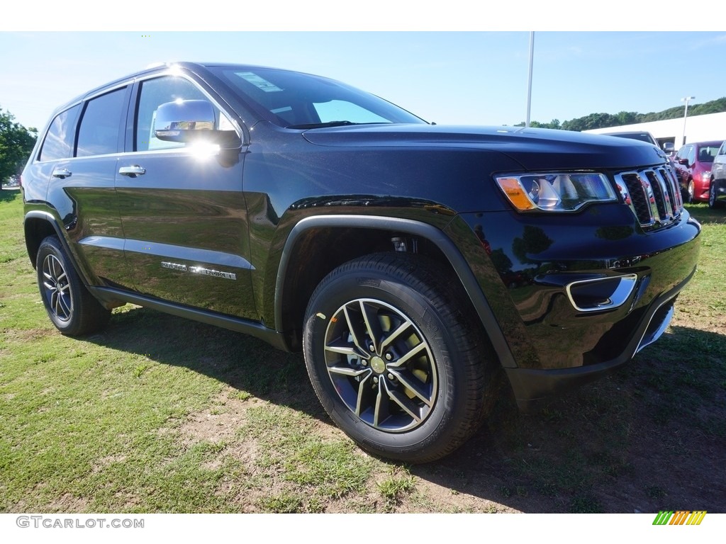 2017 Grand Cherokee Limited - Diamond Black Crystal Pearl / Black/Light Frost Beige photo #4