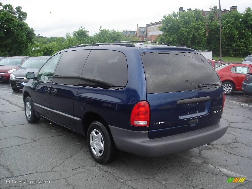 2000 Grand Caravan  - Patriot Blue Pearlcoat / Mist Gray photo #4