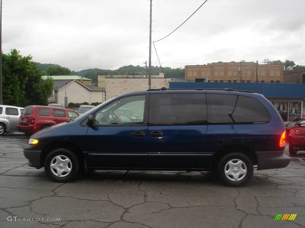 2000 Grand Caravan  - Patriot Blue Pearlcoat / Mist Gray photo #5