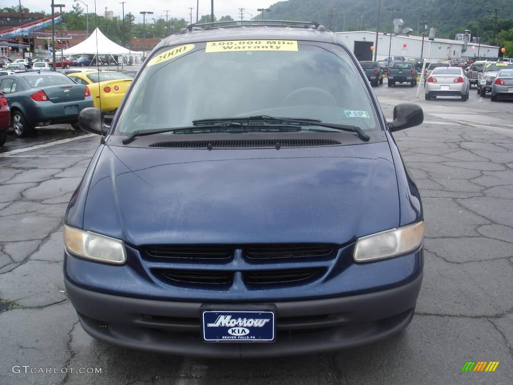 2000 Grand Caravan  - Patriot Blue Pearlcoat / Mist Gray photo #17