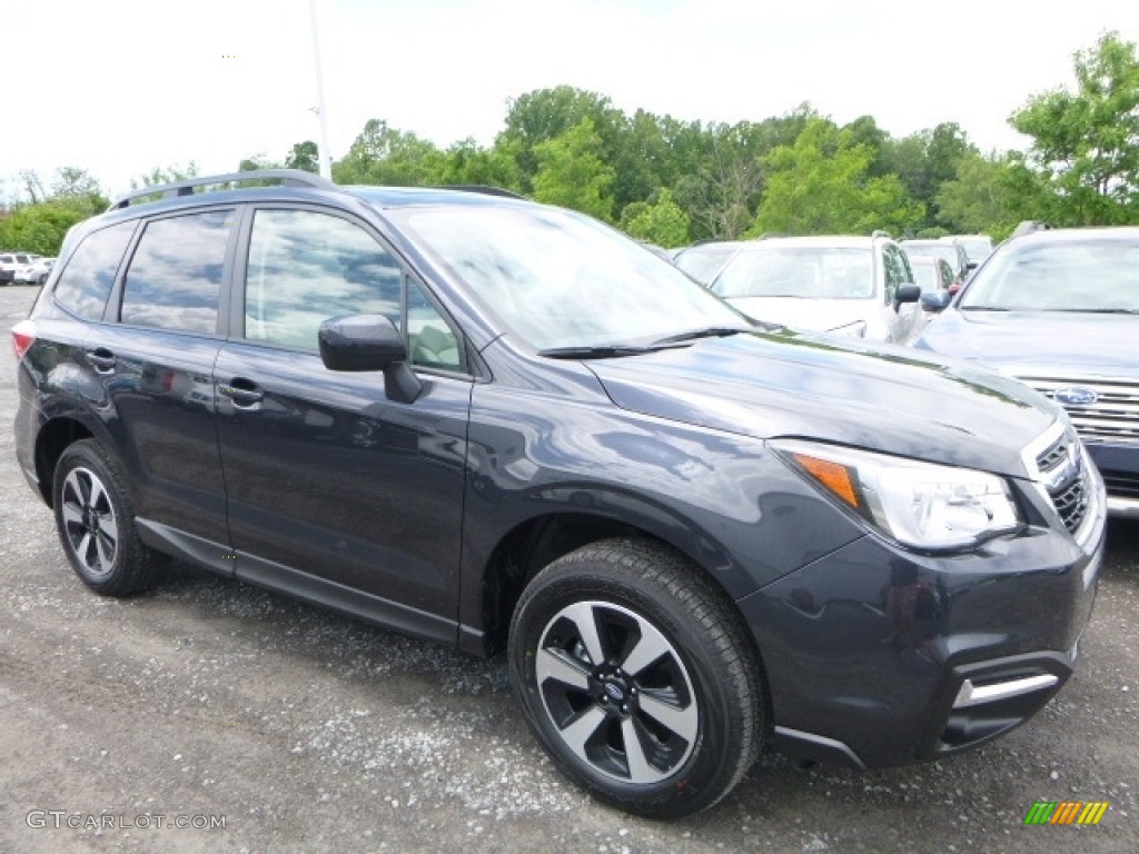 2017 Forester 2.5i Premium - Dark Gray Metallic / Gray photo #1