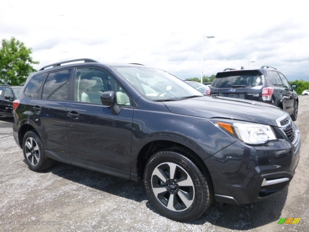 2017 Forester 2.5i Premium - Dark Gray Metallic / Gray photo #1